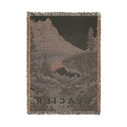 Glacier National Park Woven Blanket | S17