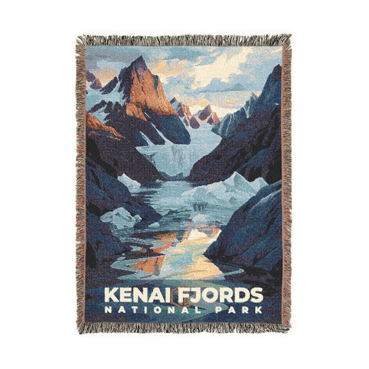 Kenai Fjords National Park Woven Blanket | S20