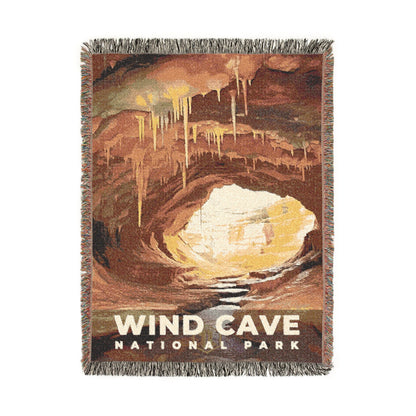 Wind Cave National Park Woven Blanket | S06
