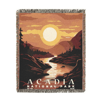 Acadia National Park Woven Blanket | S03
