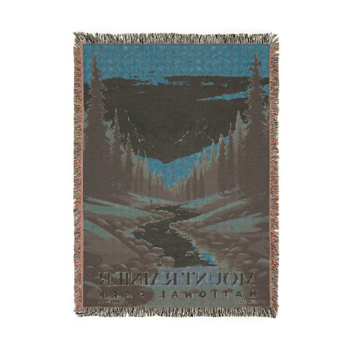 Mount Rainier National Park Woven Blanket | S03