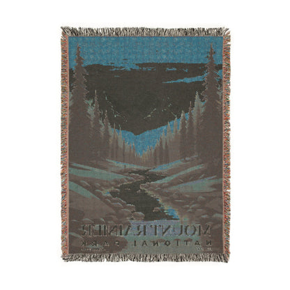 Mount Rainier National Park Woven Blanket | S03