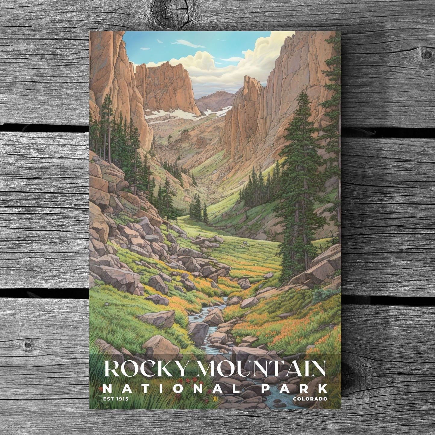 Rocky Mountain National Park Poster | S02