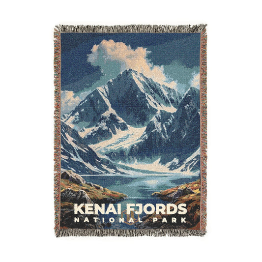 Kenai Fjords National Park Woven Blanket | S16
