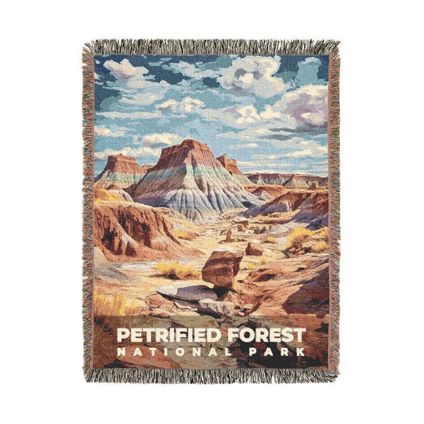 Petrified Forest National Park Woven Blanket | S06