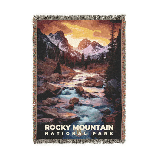 Rocky Mountain National Park Woven Blanket | S10