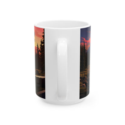 Rocky Mountain National Park Mug | White Ceramic Mug (11oz, 15oz)