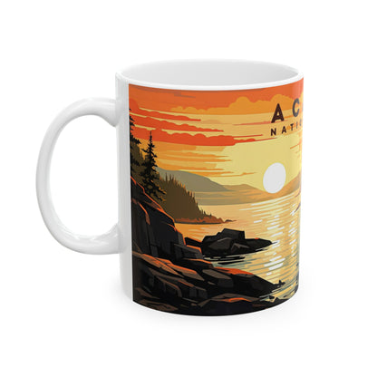 Acadia National Park Mug | White Ceramic Mug (11oz, 15oz)