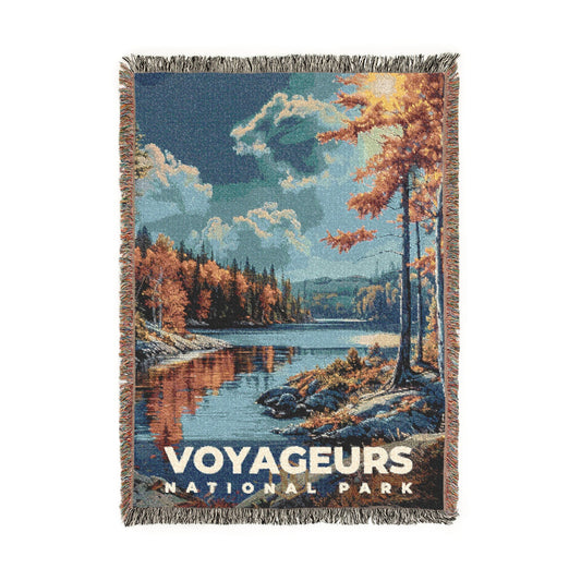 Voyageurs National Park Woven Blanket | S16