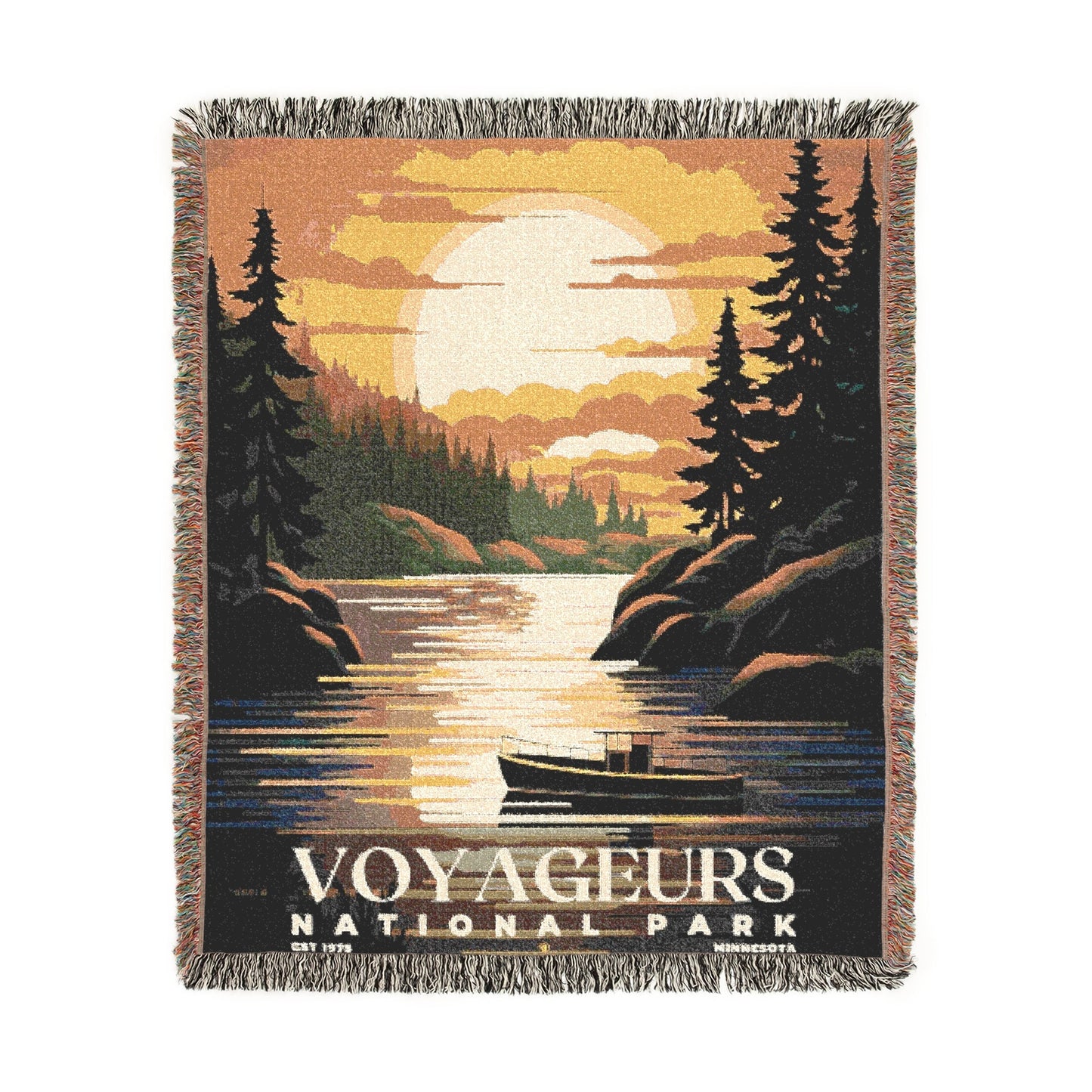 Voyageurs National Park Woven Blanket | S05