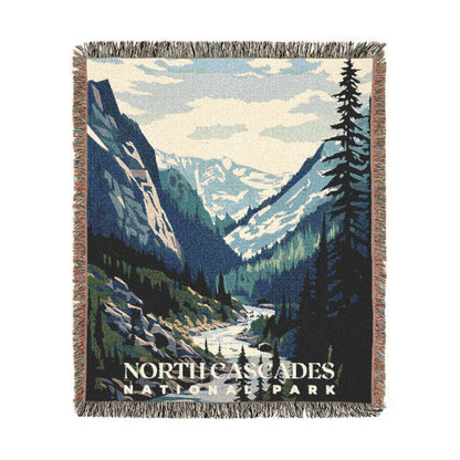 North Cascades National Park Woven Blanket | S01