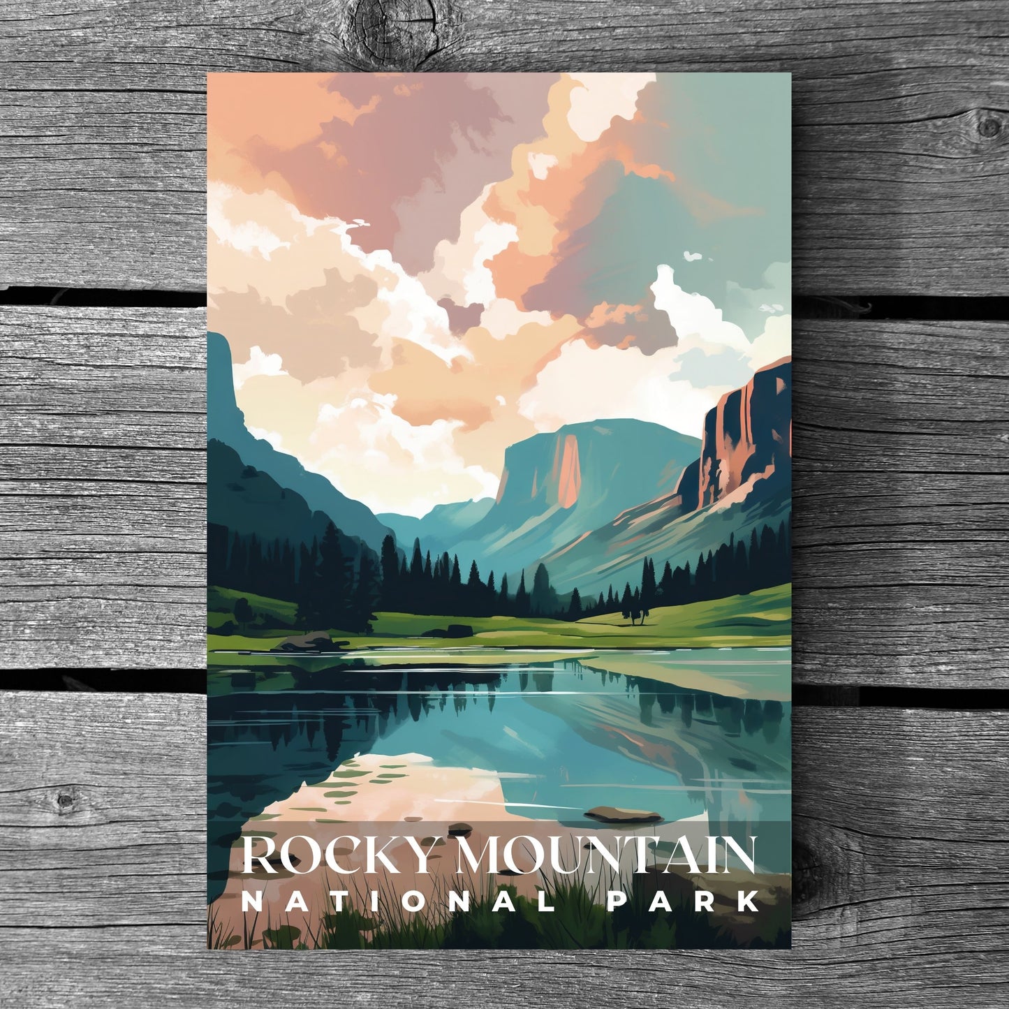 Rocky Mountain National Park Poster | S01