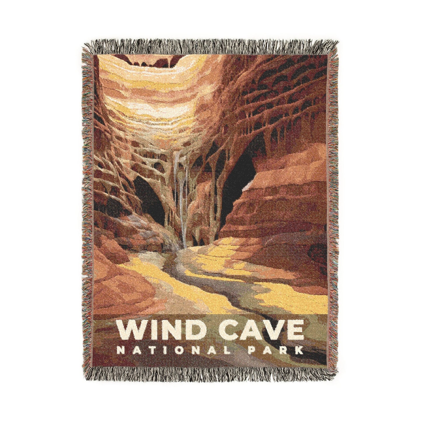 Wind Cave National Park Woven Blanket | S09