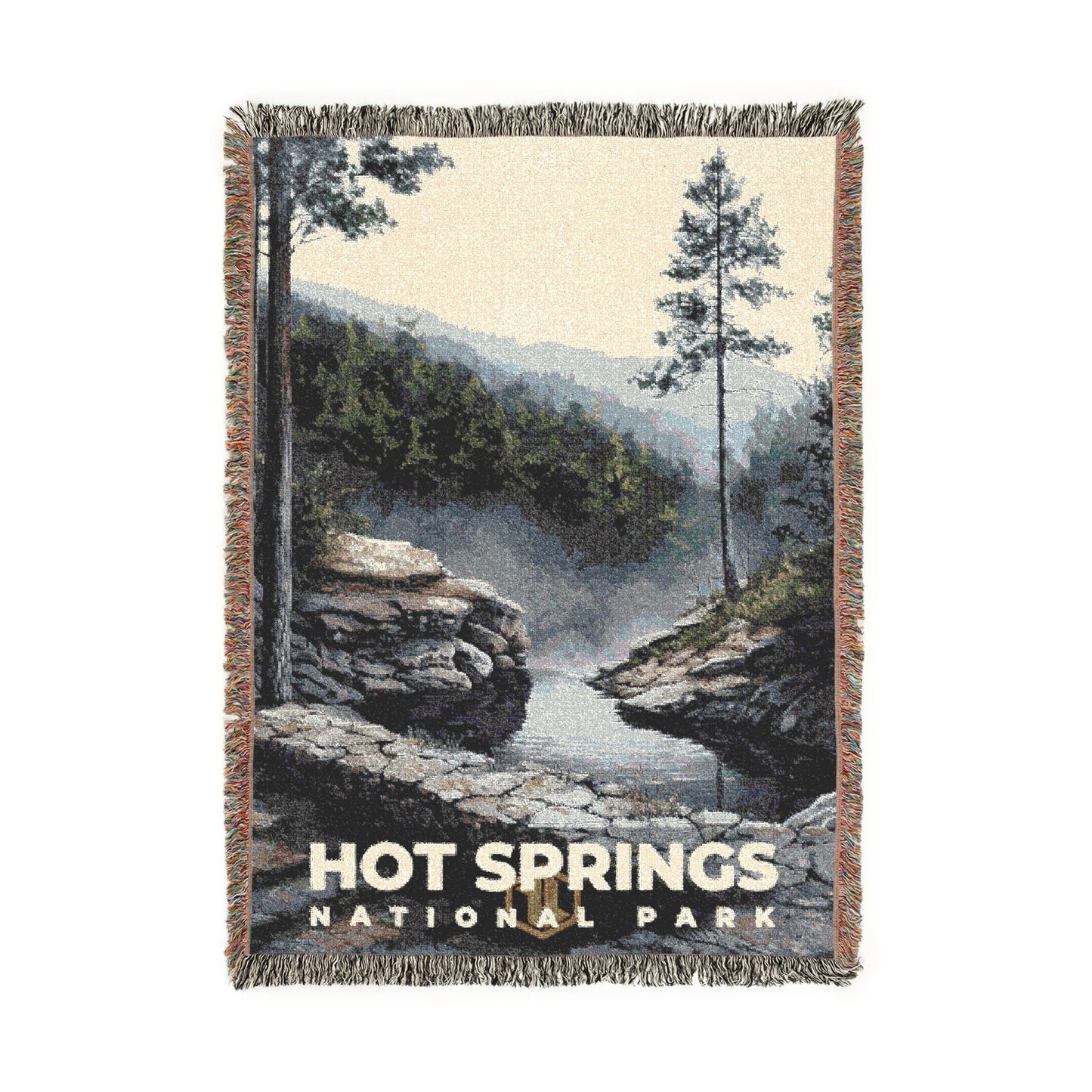Hot Springs National Park Woven Blanket | S17