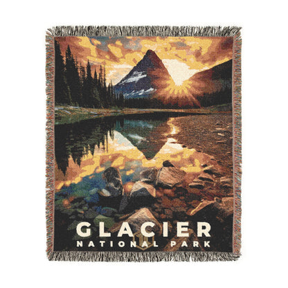 Glacier National Park Woven Blanket | S10