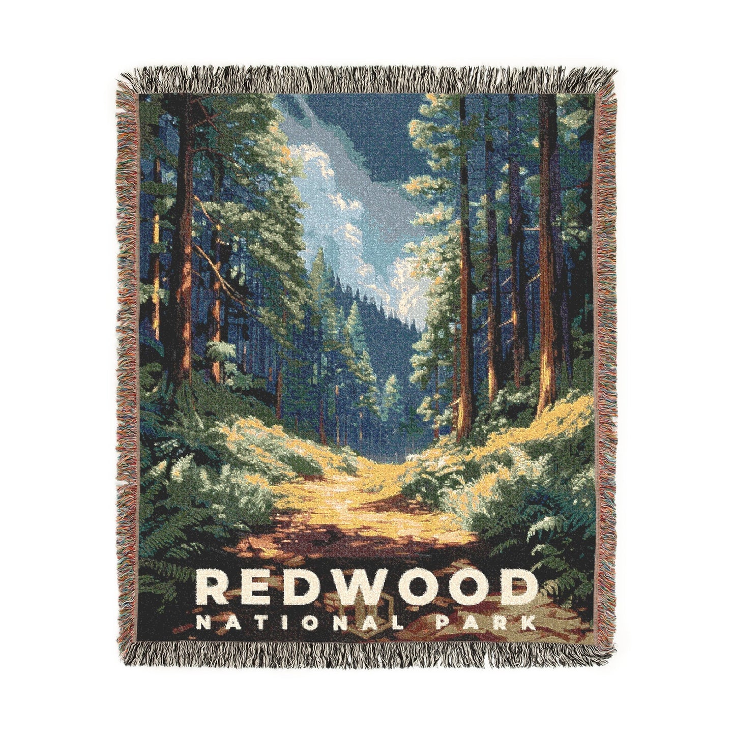 Redwood National Park Woven Blanket | S13
