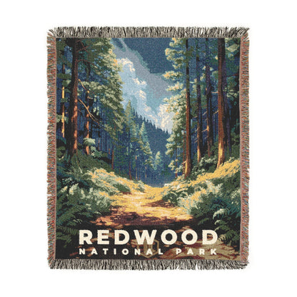 Redwood National Park Woven Blanket | S13