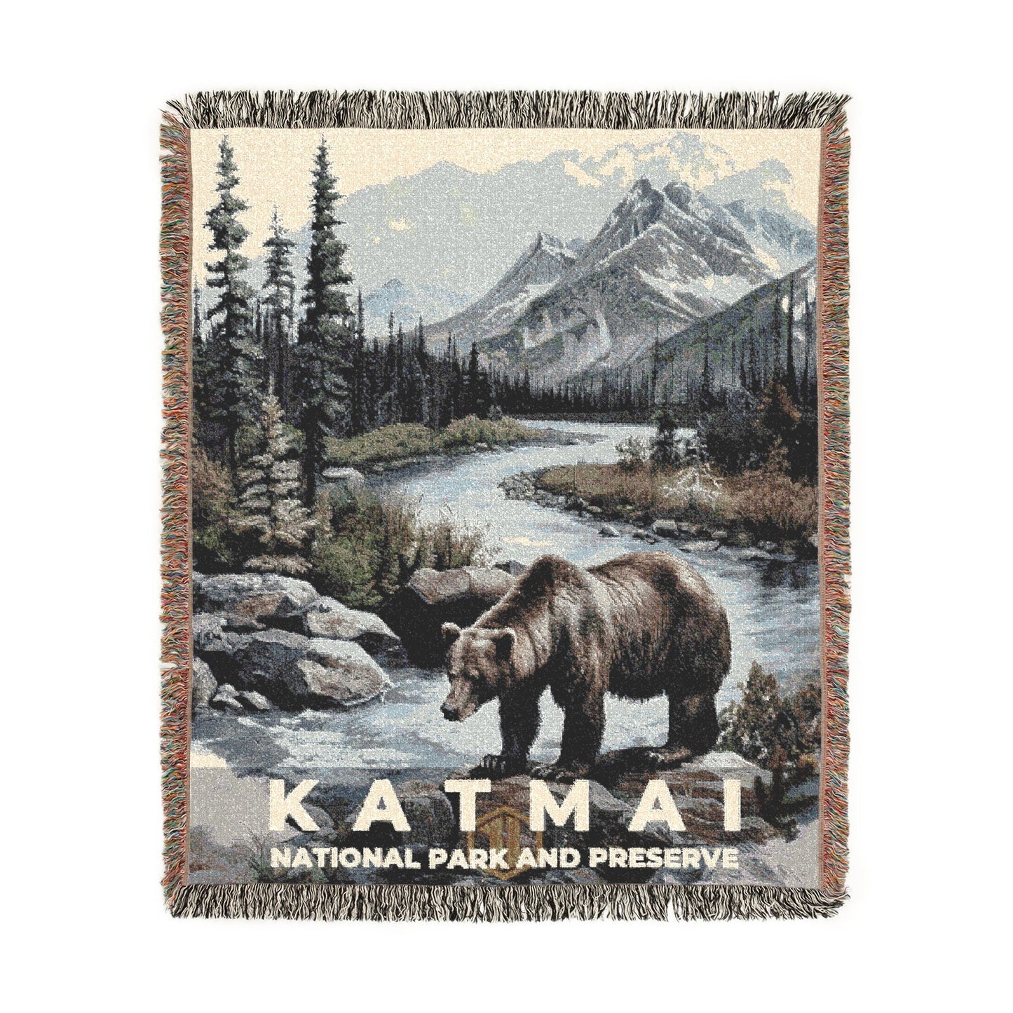Katmai National Park Woven Blanket | S17