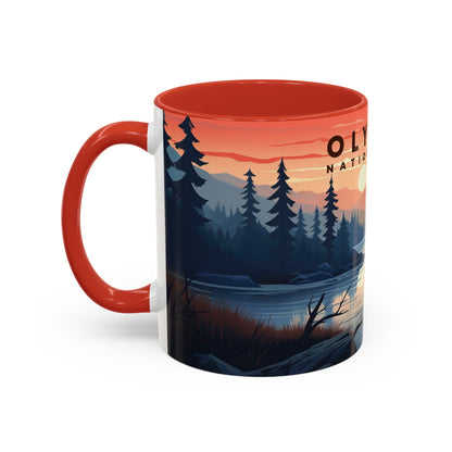 Olympic National Park Mug | Accent Coffee Mug (11, 15oz)