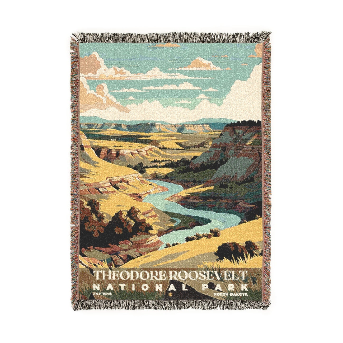 Theodore Roosevelt National Park Woven Blanket | S05