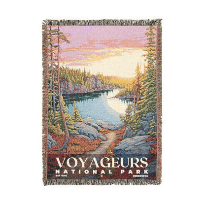 Voyageurs National Park Woven Blanket | S02