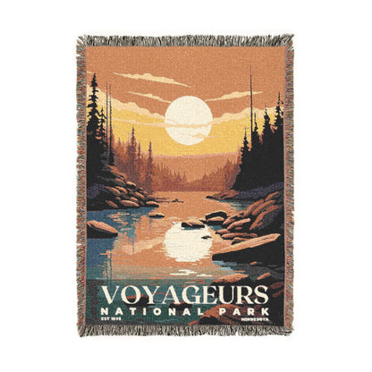 Voyageurs National Park Woven Blanket | S03