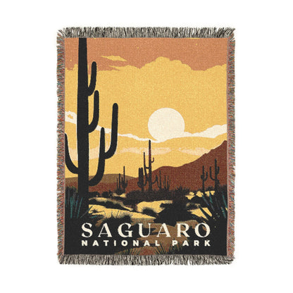Saguaro National Park Woven Blanket | S01
