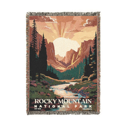 Rocky Mountain National Park Woven Blanket | S05