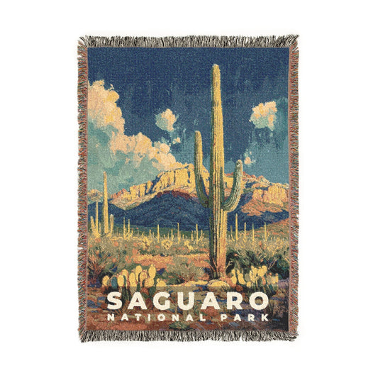 Saguaro National Park Woven Blanket | S14