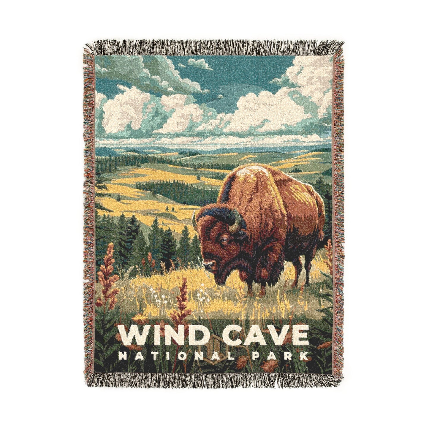 Wind Cave National Park Woven Blanket | S11