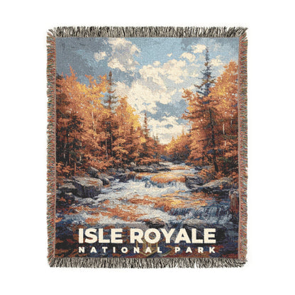 Isle Royale National Park Woven Blanket | S14