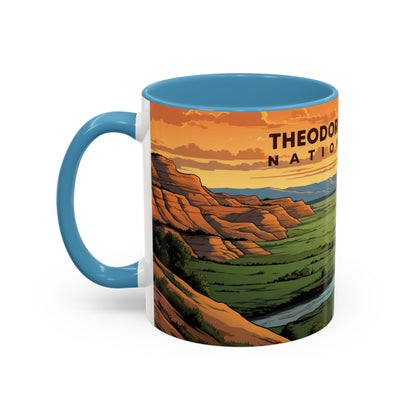 Theodore Roosevelt National Park Mug | Accent Coffee Mug (11, 15oz)