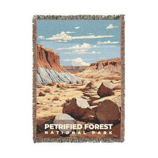 Petrified Forest National Park Woven Blanket | S07