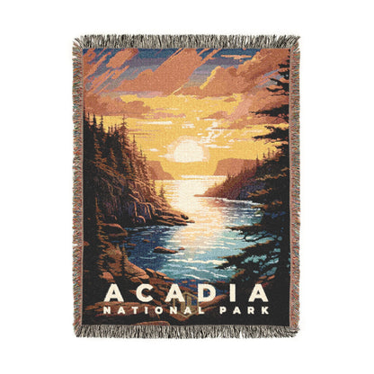 Acadia National Park Woven Blanket | S07