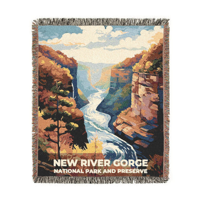 New River Gorge National Park Woven Blanket | S06