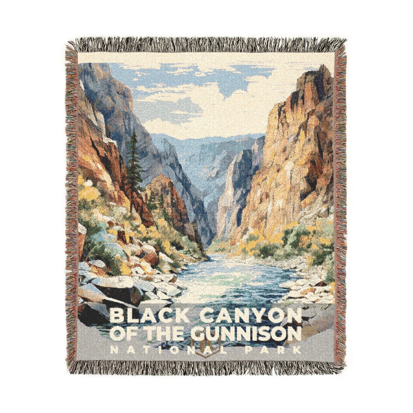 Black Canyon of the Gunnison National Park Woven Blanket | S08