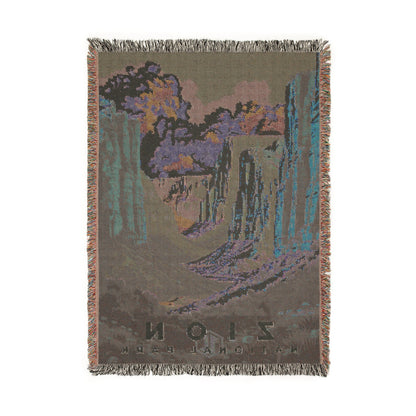 Zion National Park Woven Blanket | S11
