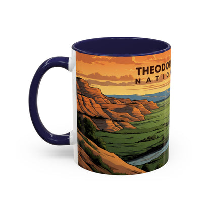 Theodore Roosevelt National Park Mug | Accent Coffee Mug (11, 15oz)