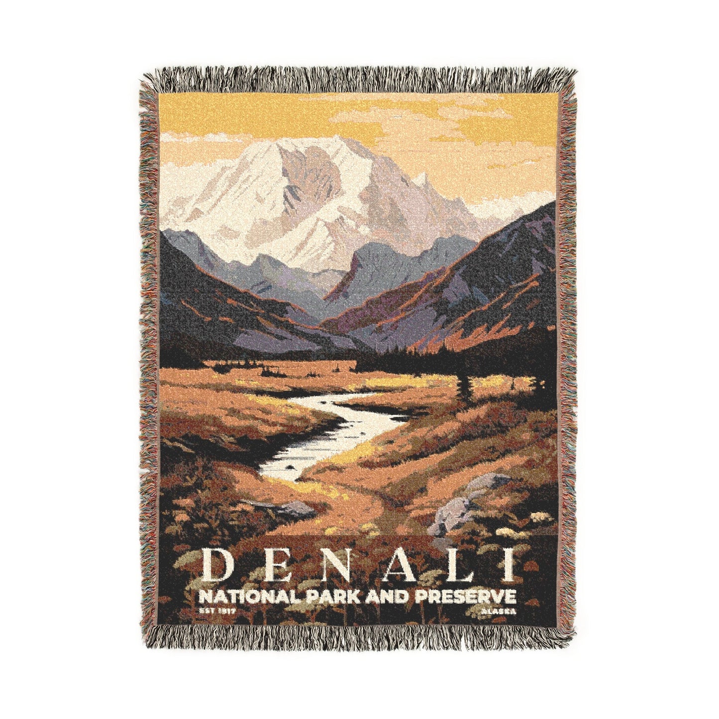 Denali National Park Woven Blanket | S03