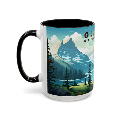 Glacier National Park Mug | Accent Coffee Mug (11, 15oz)