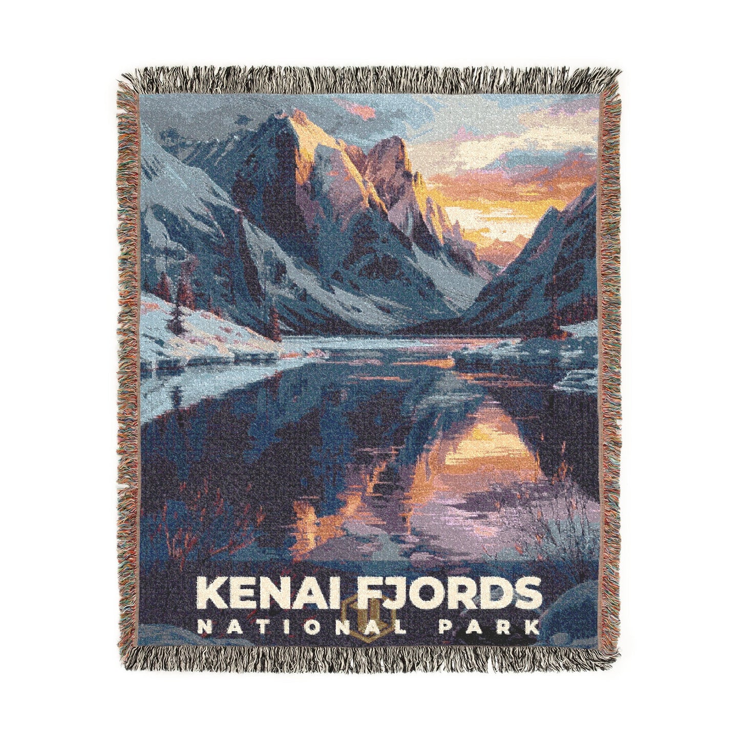 Kenai Fjords National Park Woven Blanket | S18