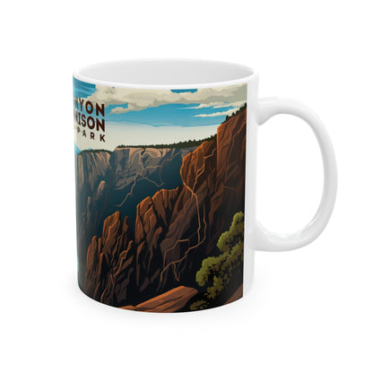 Black Canyon of the Gunnison National Park Mug | White Ceramic Mug (11oz, 15oz)