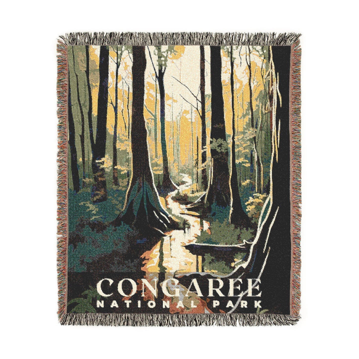 Congaree National Park Woven Blanket | S01