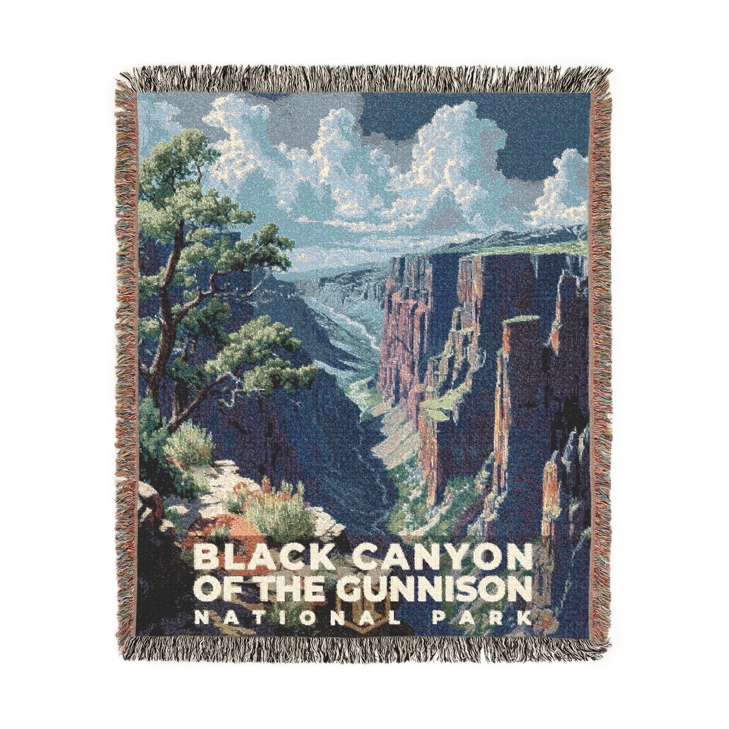 Black Canyon of the Gunnison National Park Woven Blanket | S18