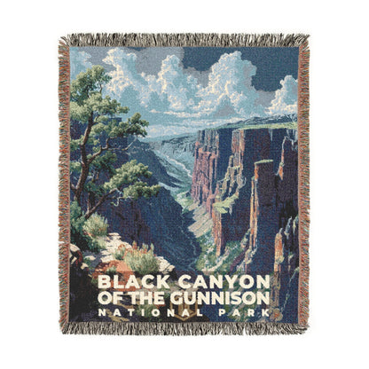 Black Canyon of the Gunnison National Park Woven Blanket | S18