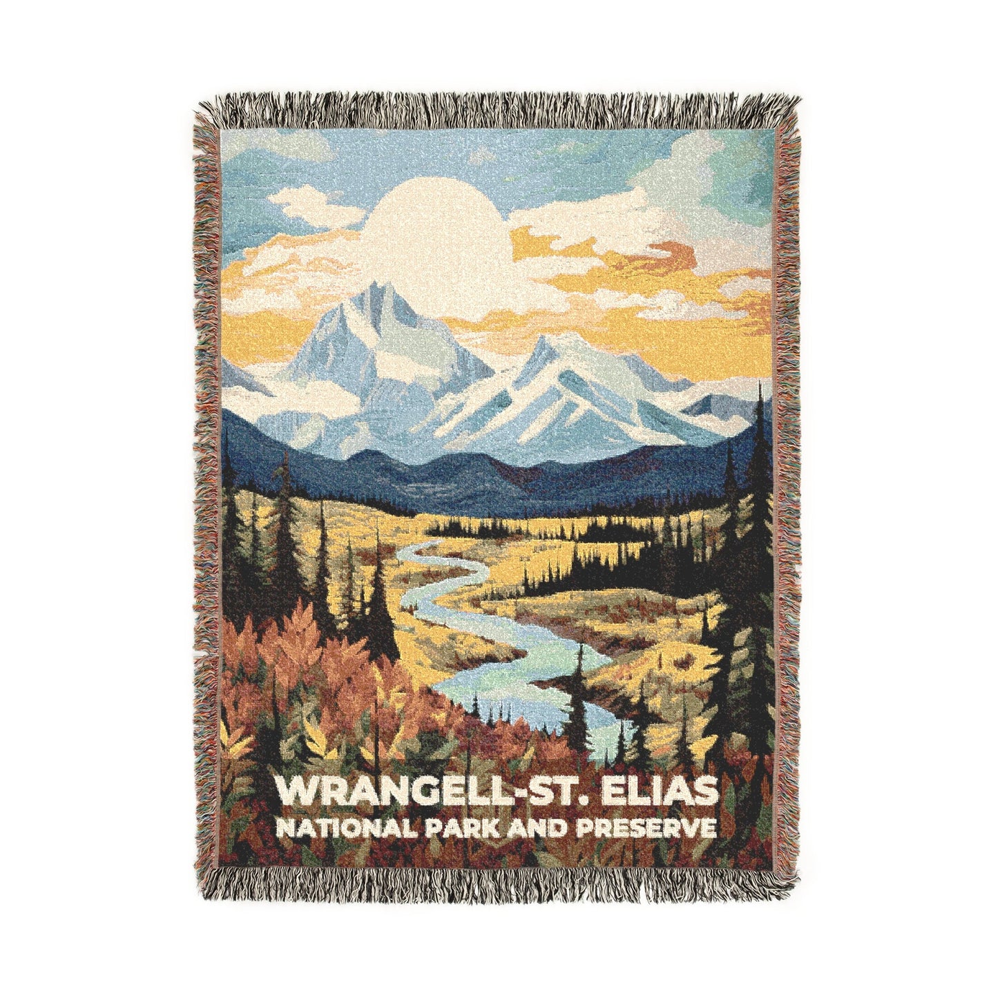 Wrangell-St. Elias National Park Woven Blanket | S09