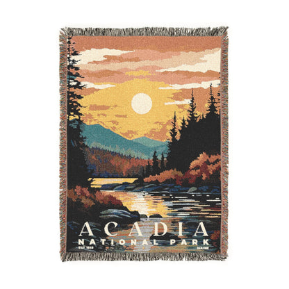Acadia National Park Woven Blanket | S05