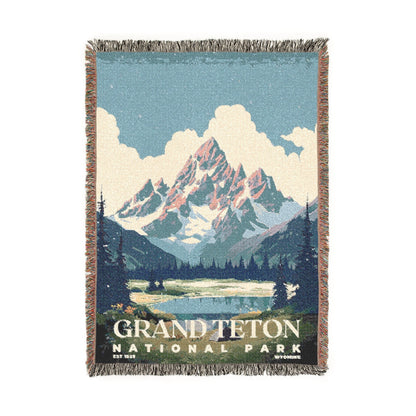 Grand Teton National Park Woven Blanket | S03