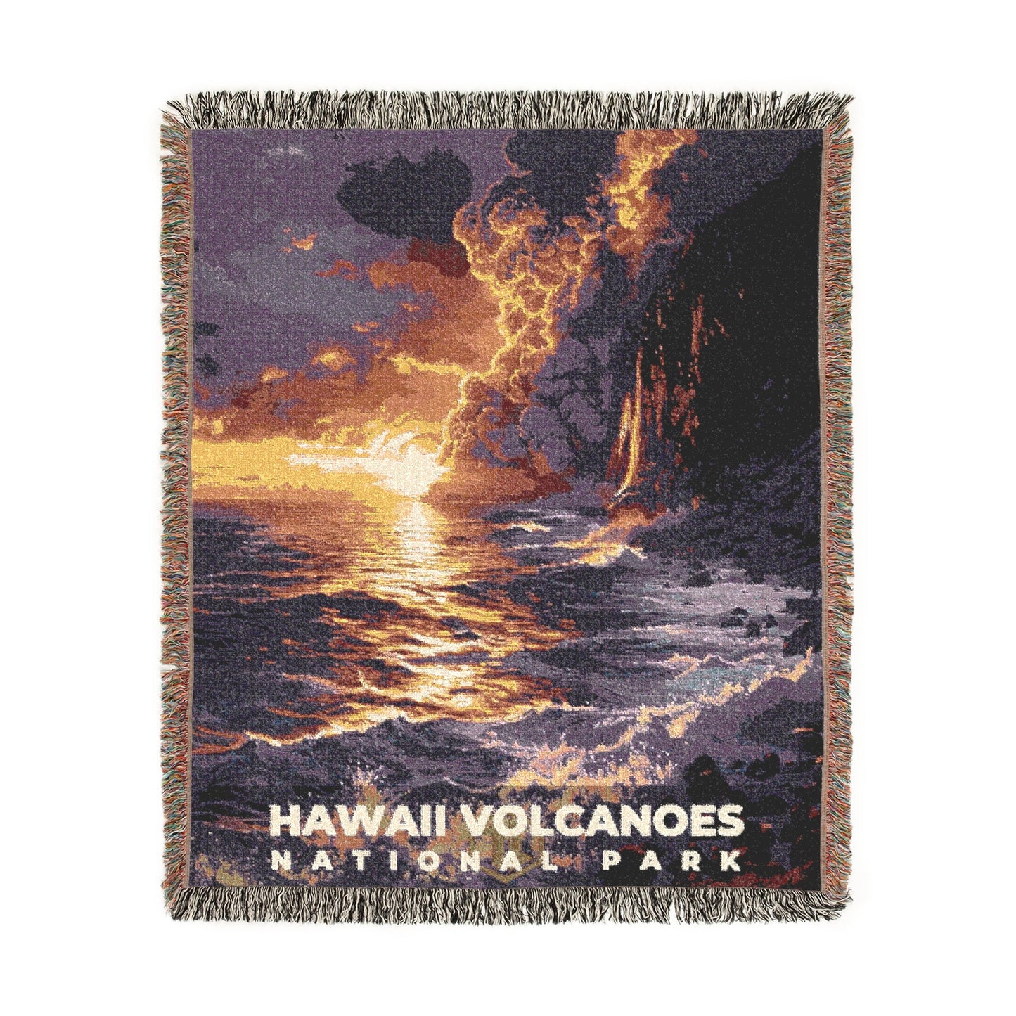 Hawaii Volcanoes National Park Woven Blanket | S18