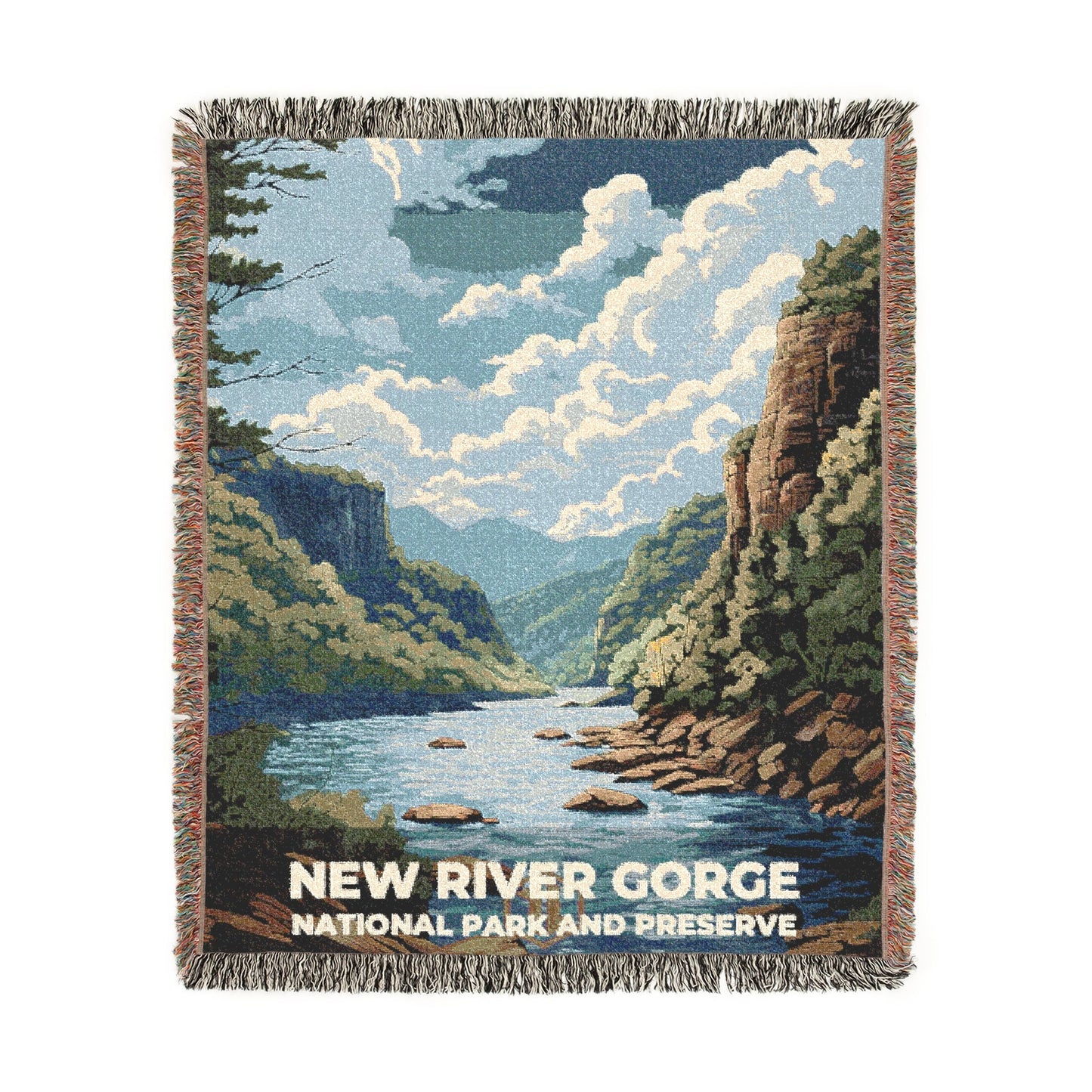 New River Gorge National Park Woven Blanket | S07
